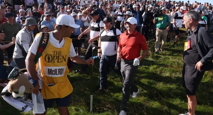 Rory McIlroy szombati költségek alatt szórakoztat