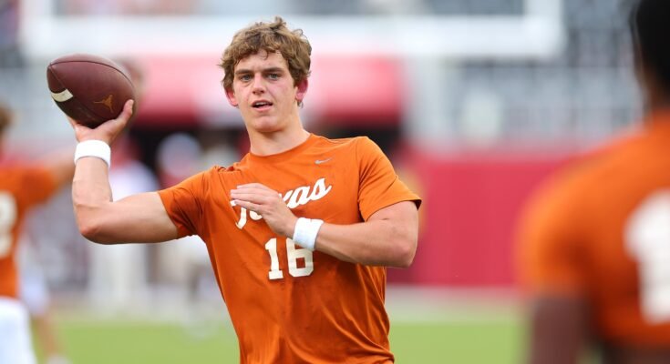 Arch Manning, Texas Top Season Poll Top 25, hatalmas elvárásokkal