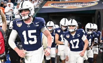 Penn State Drew Allar (fotóhitel: Steve Manuel / BWI) negyed