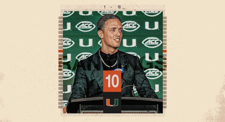 Carson Beck most egynegyede a Miami számára. (Grant Thomas / Yahoo Sports)