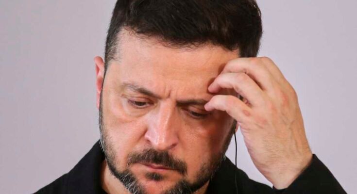 Ukrajna elnöke, Volodymyr Zelenskyy, 2025. június 16 -án sajtótájékoztatón vett részt a bécsi látogatása során.